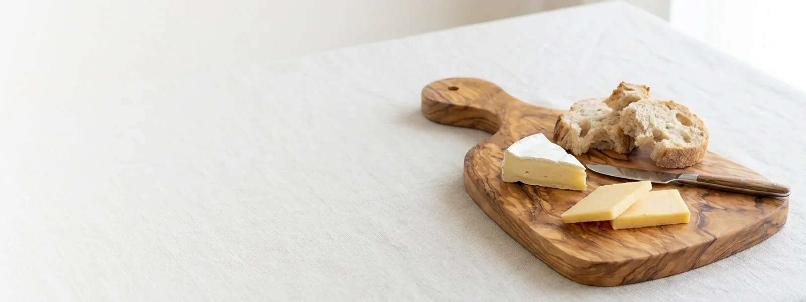 One Olive Trunk, One Board, and a Handle You Can Hang It By