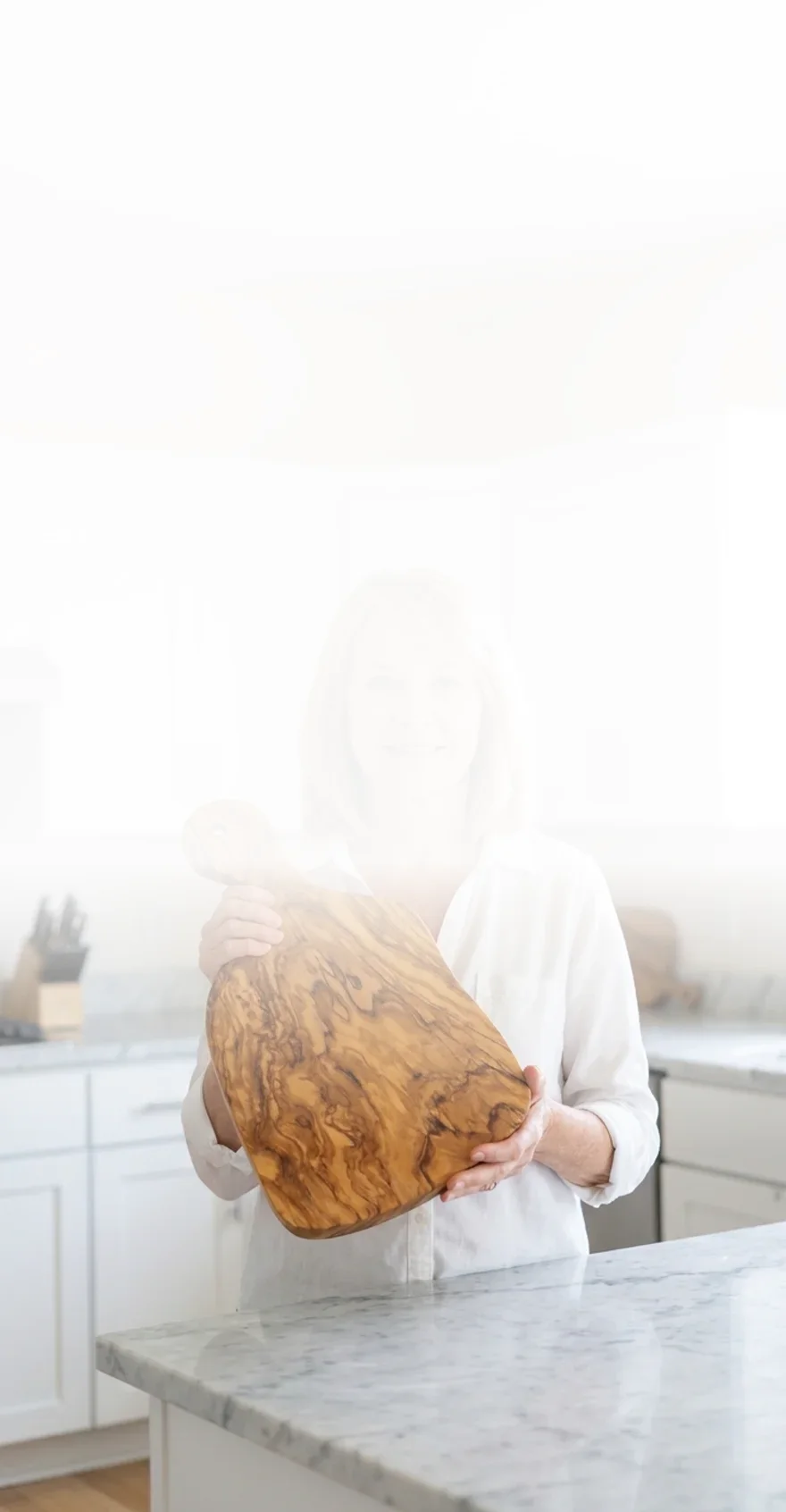 One Olive Trunk, One Board, and a Handle You Can Hang It By