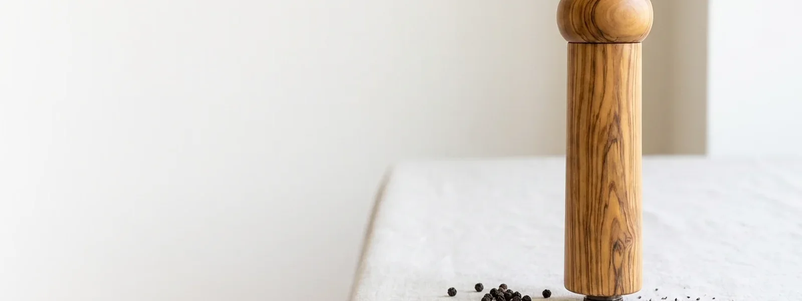 One Olive Trunk, One Mill, and a Grinder That Stays on the Table